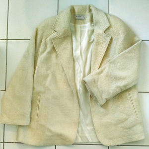 Vintage Dumas Cream Wooly Boxy Jacket